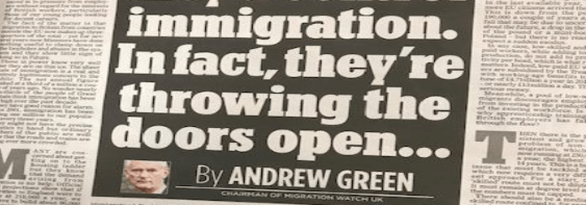 Ministers promised us they’d control immigration.  In fact, they’re throwing the doors open