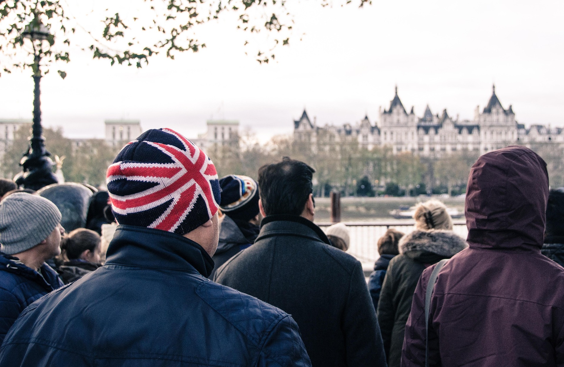 Migration Watch UK Media photo of a crowd overlooking the Thames.